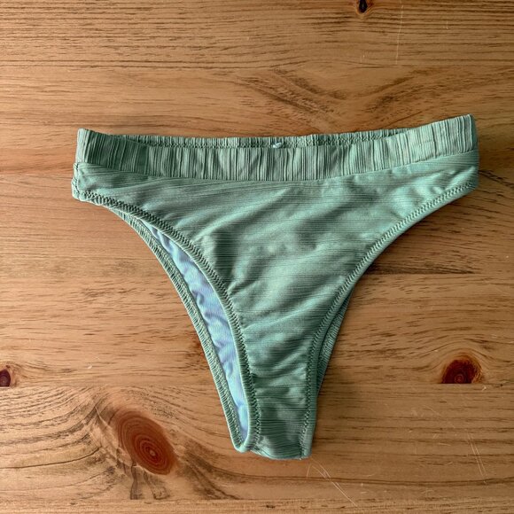 Rhythm Green tie bikini top and bottoms - Picture 4 of 4